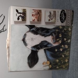 Farm Animals Box Sign Shelf Sitter Set Cow Sheep Pig Lamb Urban Farmhouse Decor